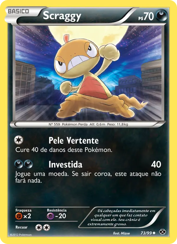 Carta Scraggy, número 73/99 da coleção Próximos Destinos