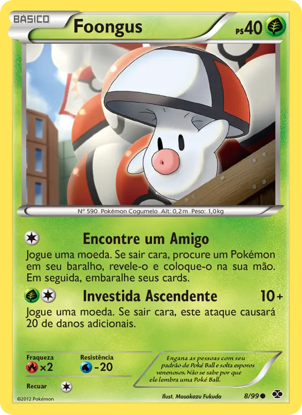 Carta Foongus, número 8/99 da coleção Próximos Destinos