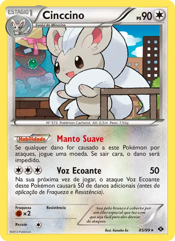 Carta Cinccino, número 85/99 da coleção Próximos Destinos