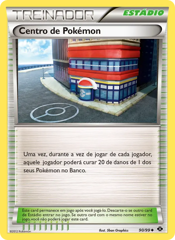 Carta Centro de Pokémon, número 90/99 da coleção Próximos Destinos