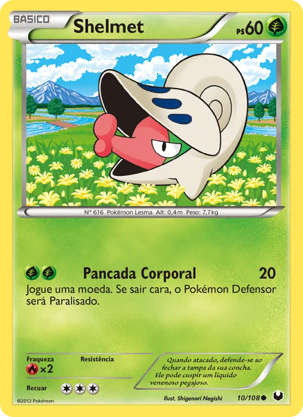 Carta Shelmet, número 10/108 da coleção Exploradores da Escuridão