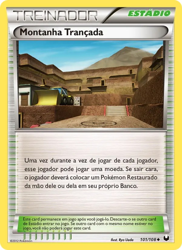 Carta Montanha Trançada, número 101/108 da coleção Exploradores da Escuridão