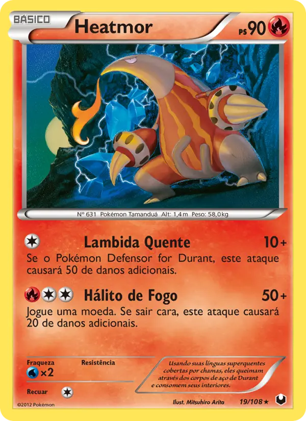 Carta Heatmor, número 19/108 da coleção Exploradores da Escuridão