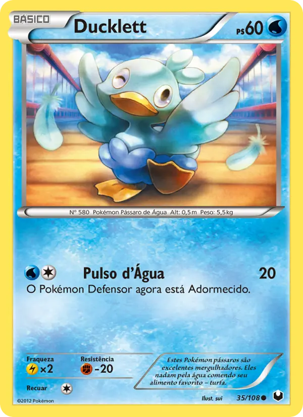 Carta Ducklett, número 35/108 da coleção Exploradores da Escuridão