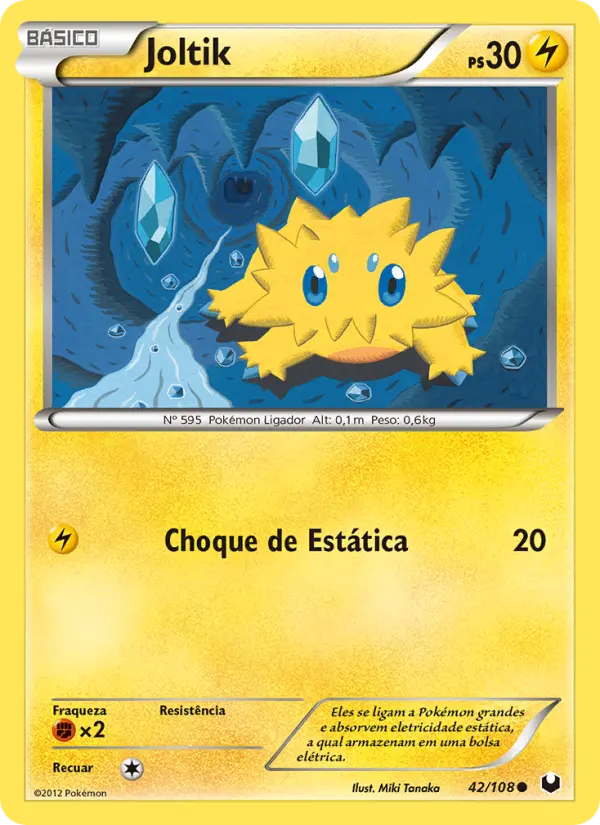 Carta Joltik, número 42/108 da coleção Exploradores da Escuridão