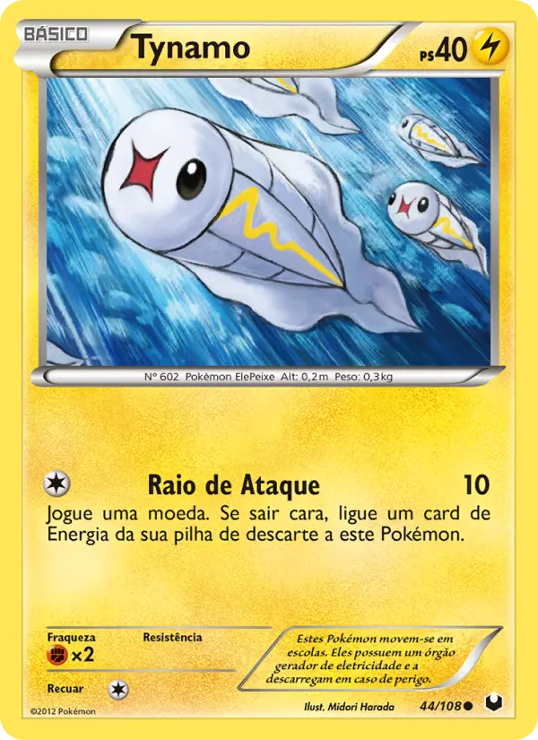Carta Tynamo, número 44/108 da coleção Exploradores da Escuridão
