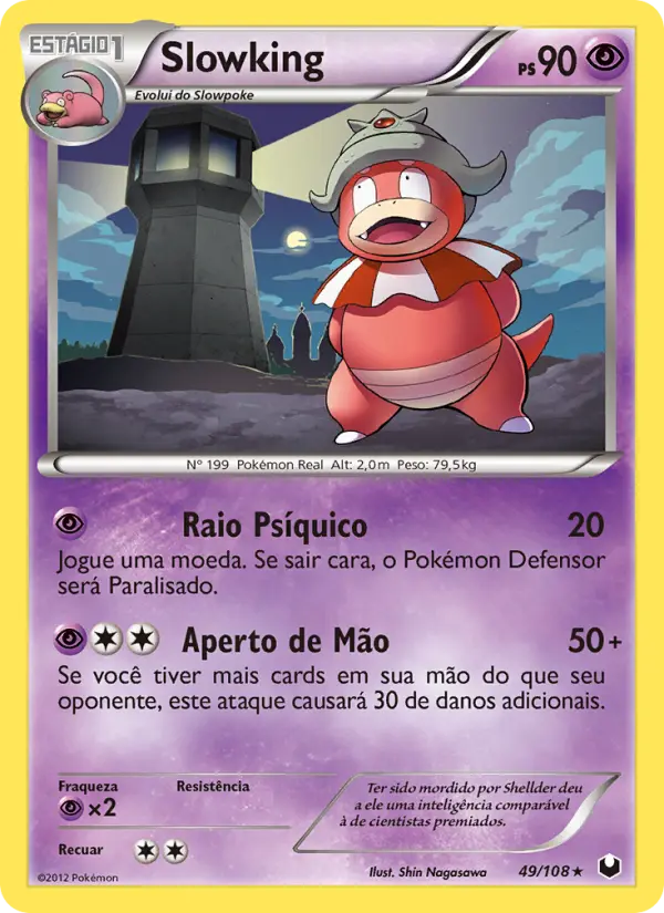 Carta Slowking, número 49/108 da coleção Exploradores da Escuridão