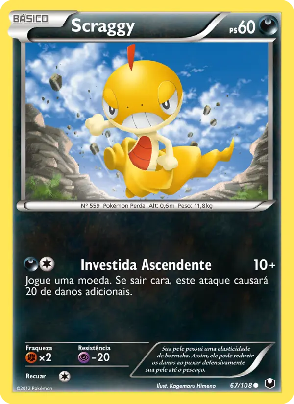 Carta Scraggy, número 67/108 da coleção Exploradores da Escuridão