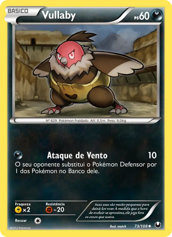 Carta Vullaby, número 73/108 da coleção Exploradores da Escuridão