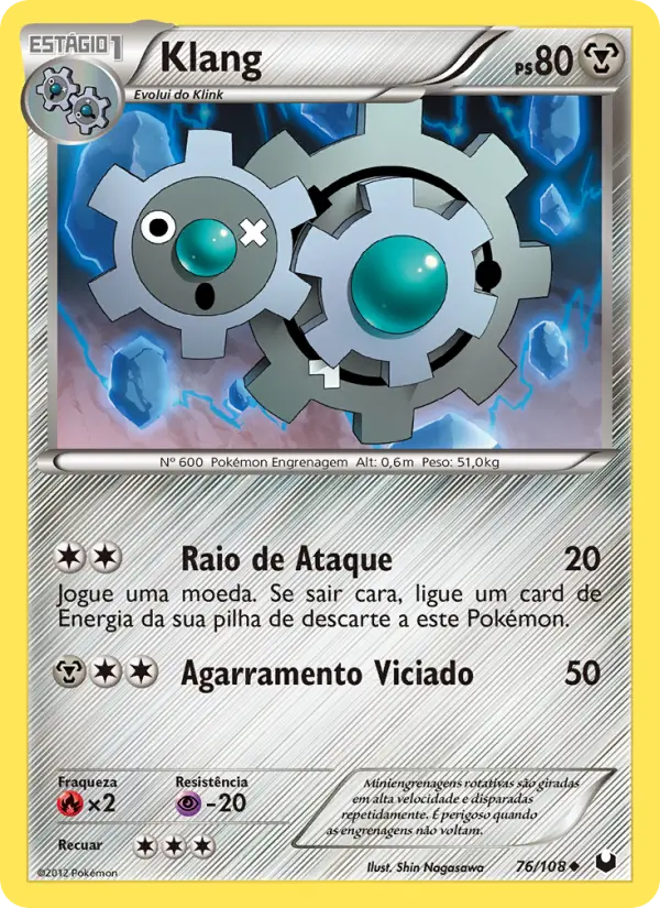 Carta Klang, número 76/108 da coleção Exploradores da Escuridão