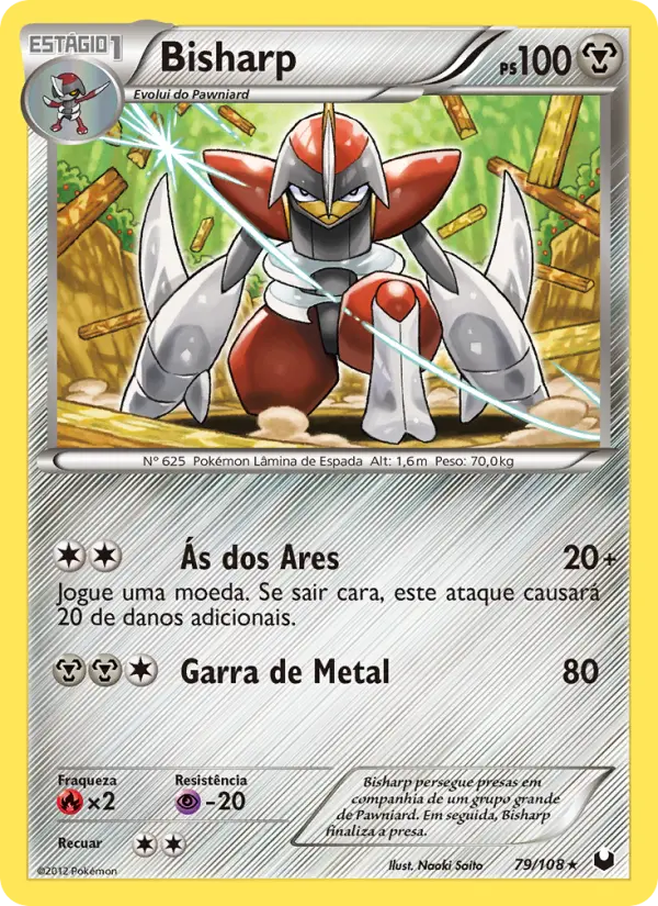 Carta Bisharp, número 79/108 da coleção Exploradores da Escuridão