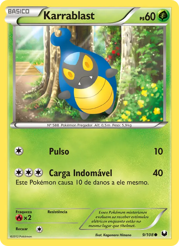 Carta Karrablast, número 9/108 da coleção Exploradores da Escuridão