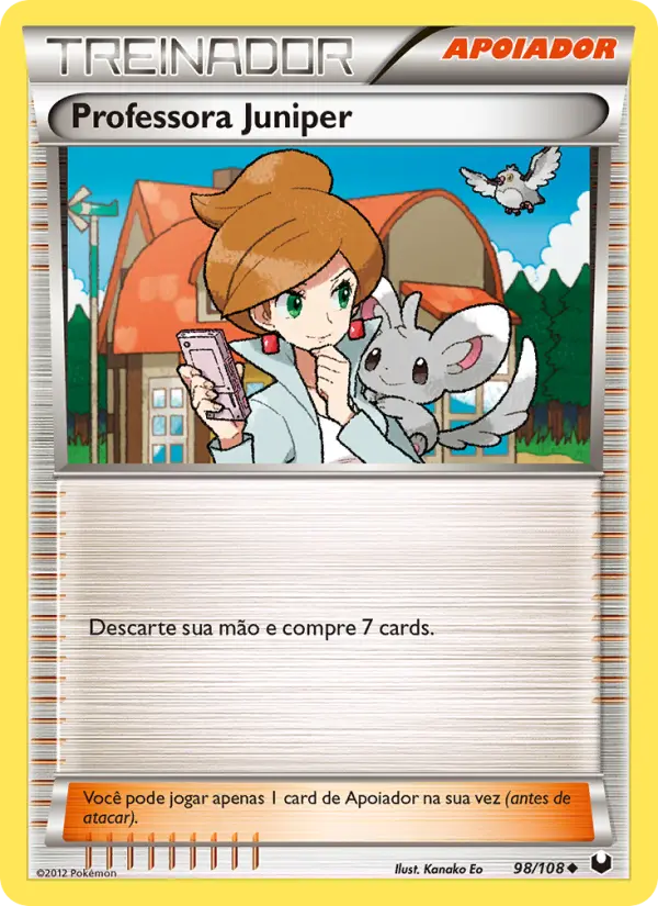 Carta Professora Juniper, número 98/108 da coleção Exploradores da Escuridão