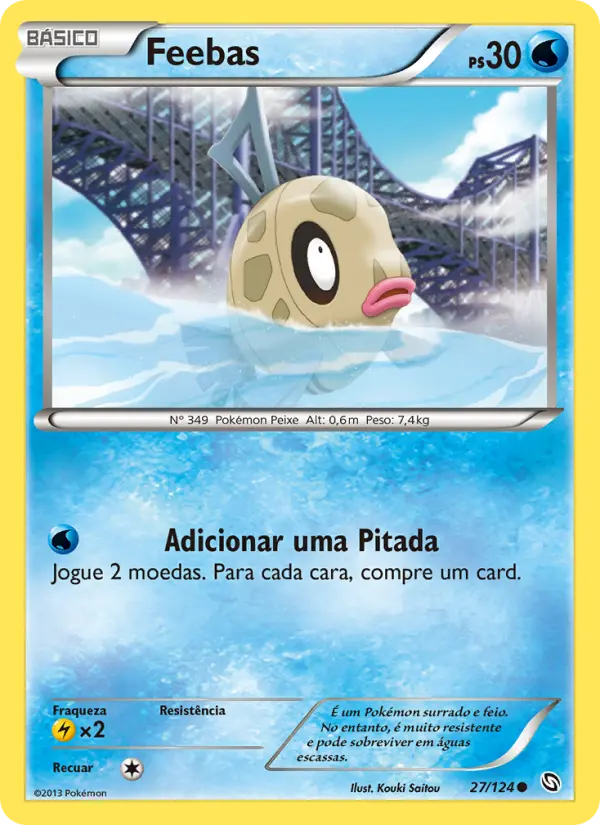 Carta Feebas, número 27/124 da coleção Dragões Enaltecidos