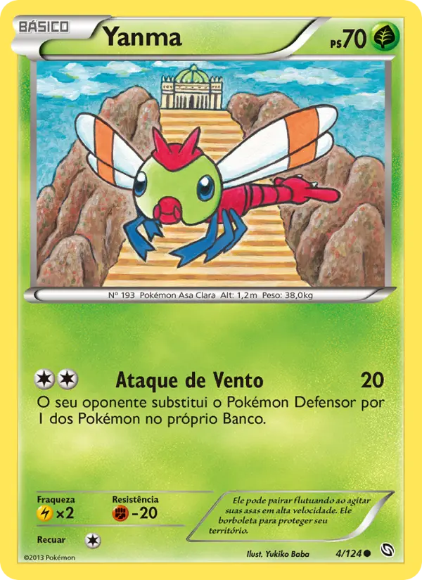 Carta Yanma, número 4/124 da coleção Dragões Enaltecidos