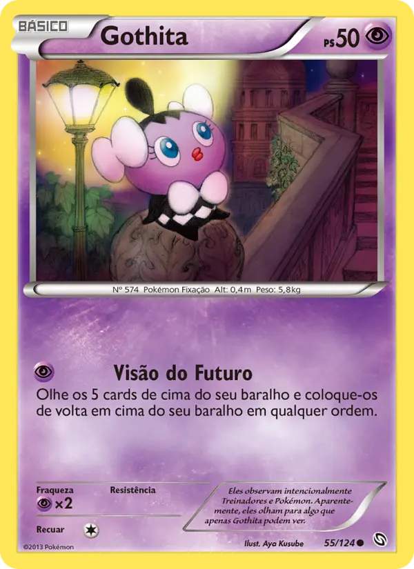 Carta Gothita, número 55/124 da coleção Dragões Enaltecidos