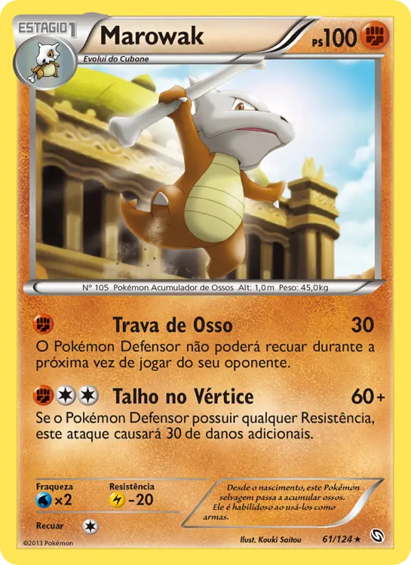 Carta Marowak, número 61/124 da coleção Dragões Enaltecidos