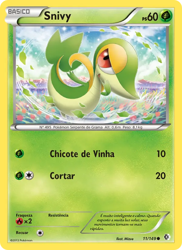 Carta Snivy, número 11/149 da coleção Fronteiras Cruzadas