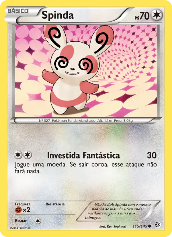Carta Spinda, número 115/149 da coleção Fronteiras Cruzadas