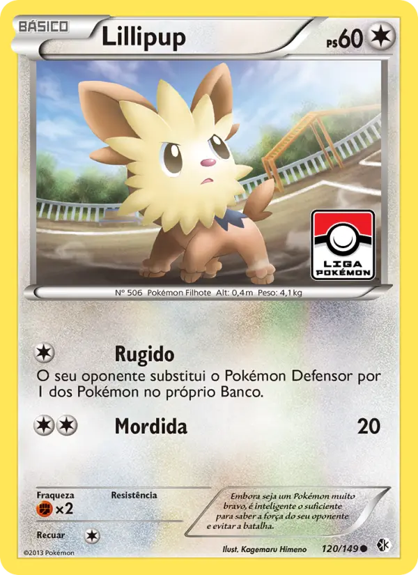 Carta Lillipup, número 120/149 da coleção Fronteiras Cruzadas
