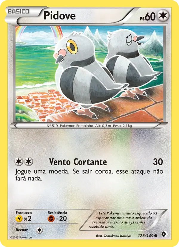 Carta Pidove, número 123/149 da coleção Fronteiras Cruzadas