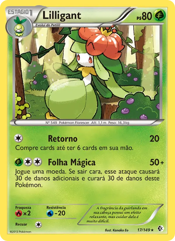 Carta Lilligant, número 17/149 da coleção Fronteiras Cruzadas