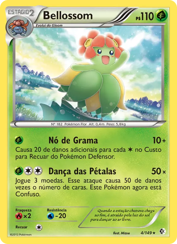 Carta Bellossom, número 4/149 da coleção Fronteiras Cruzadas