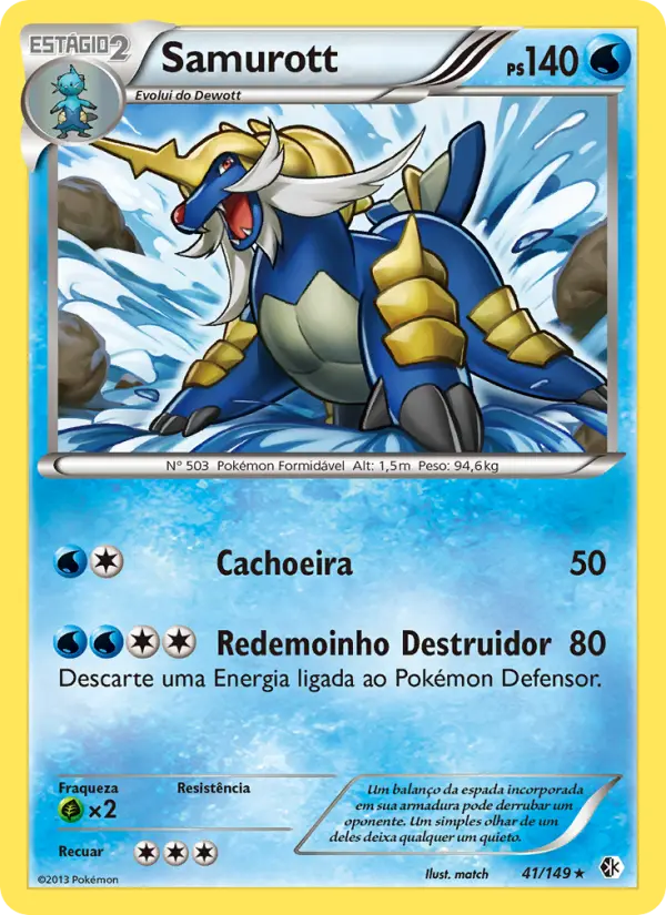 Carta Samurott, número 41/149 da coleção Fronteiras Cruzadas