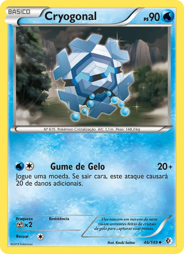 Carta Cryogonal, número 46/149 da coleção Fronteiras Cruzadas