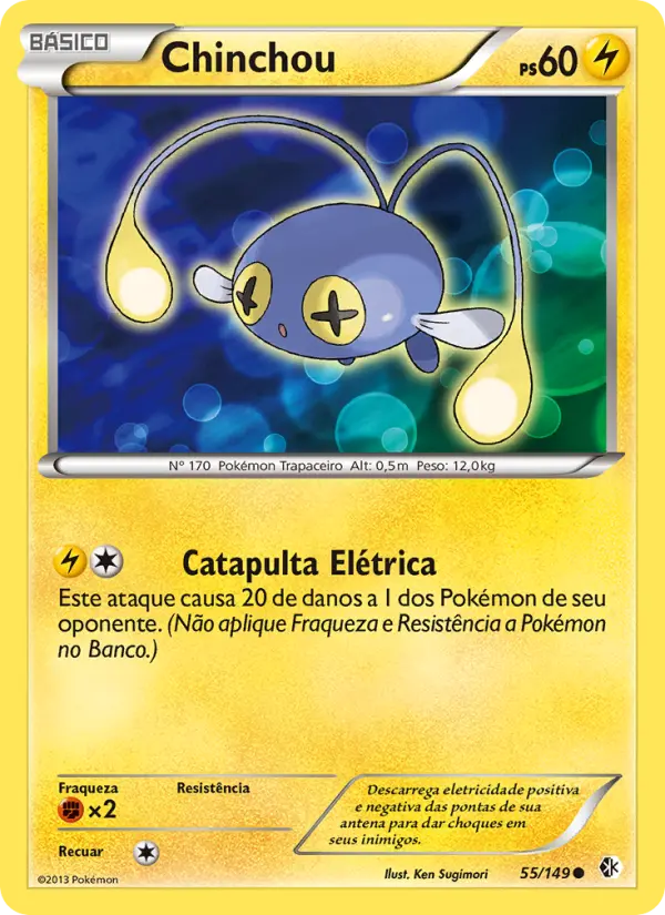 Carta Chinchou, número 55/149 da coleção Fronteiras Cruzadas