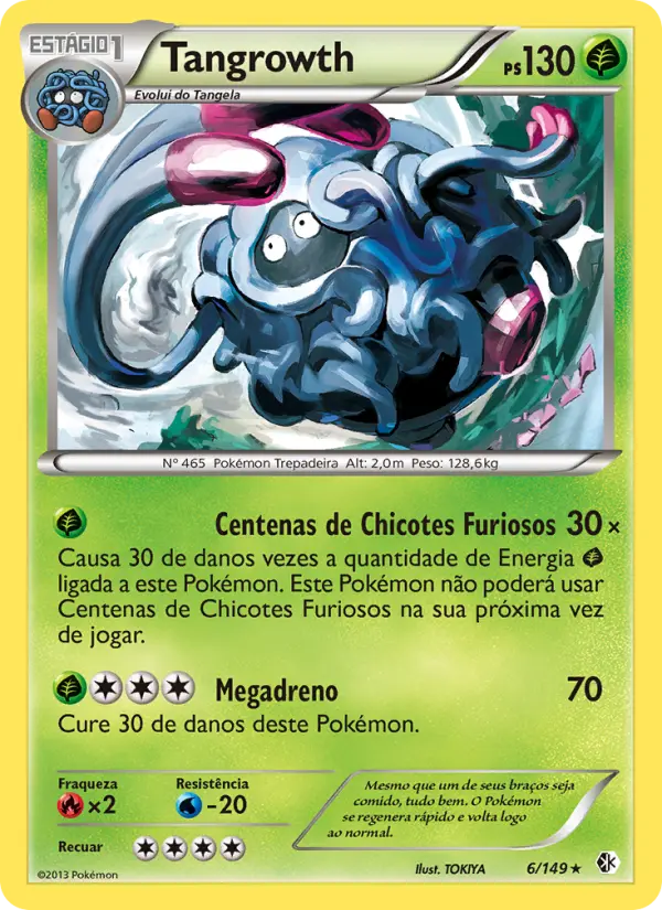 Carta Tangrowth, número 6/149 da coleção Fronteiras Cruzadas
