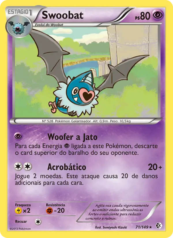 Carta Swoobat, número 71/149 da coleção Fronteiras Cruzadas