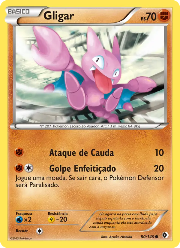 Carta Gligar, número 80/149 da coleção Fronteiras Cruzadas