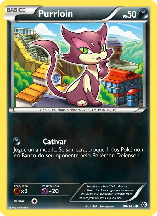 Carta Purrloin, número 90/149 da coleção Fronteiras Cruzadas