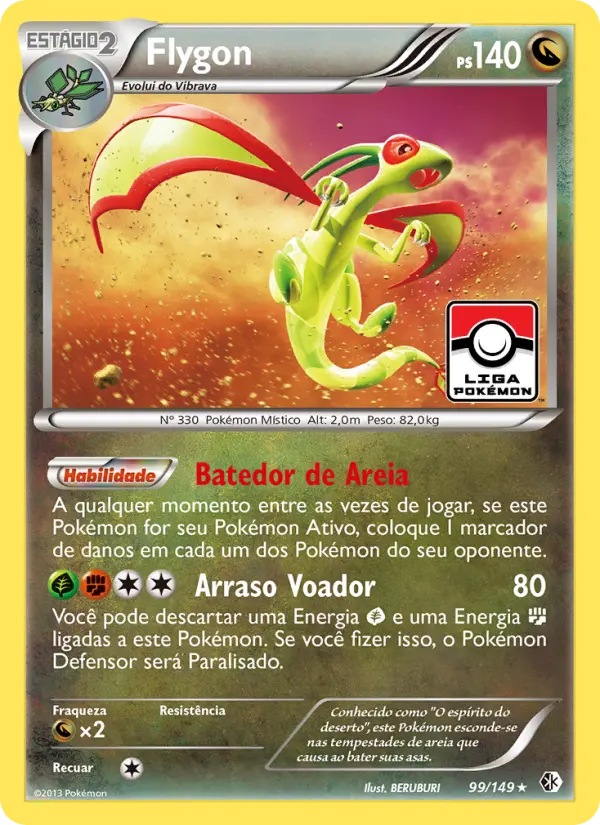 Carta Flygon, número 99/149 da coleção Fronteiras Cruzadas