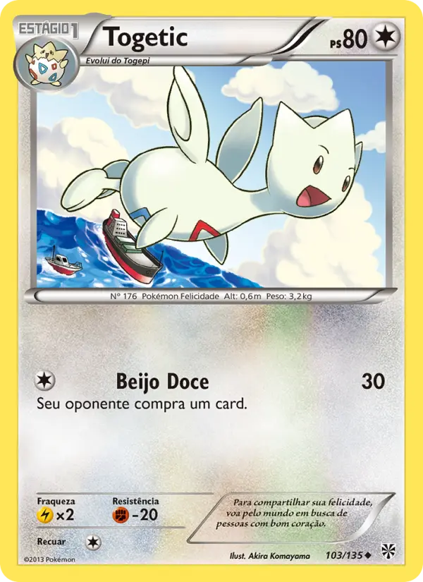 Carta Togetic, número 103/135 da coleção Tempestade de Plasma