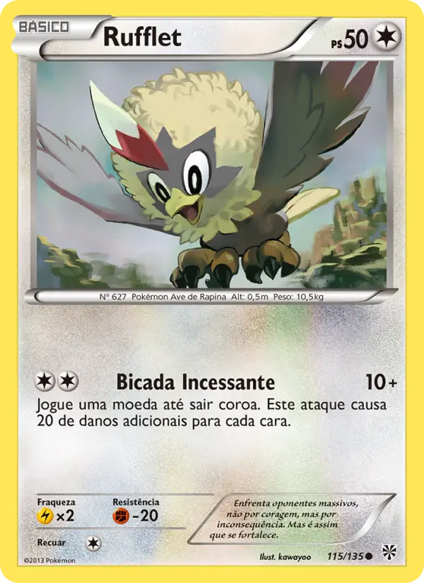 Carta Rufflet, número 115/135 da coleção Tempestade de Plasma