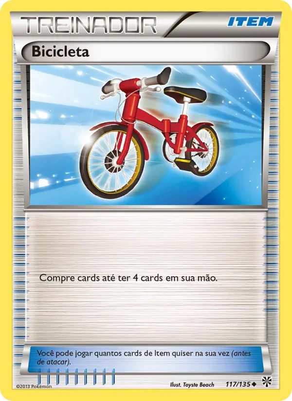Carta Bicicleta, número 117/135 da coleção Tempestade de Plasma