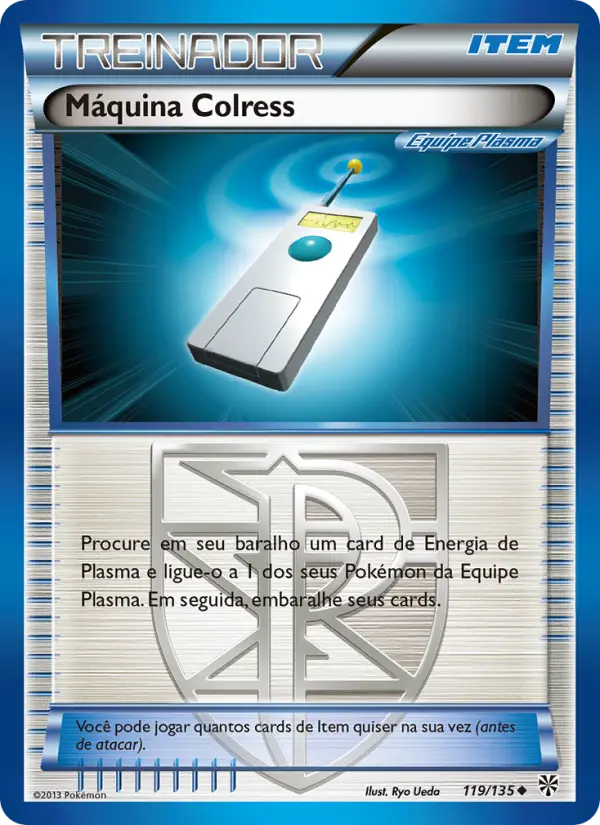 Carta Máquina Colress, número 119/135 da coleção Tempestade de Plasma