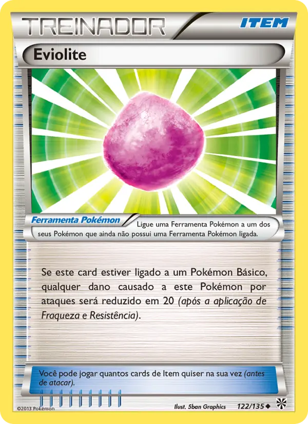 Carta Eviolite, número 122/135 da coleção Tempestade de Plasma