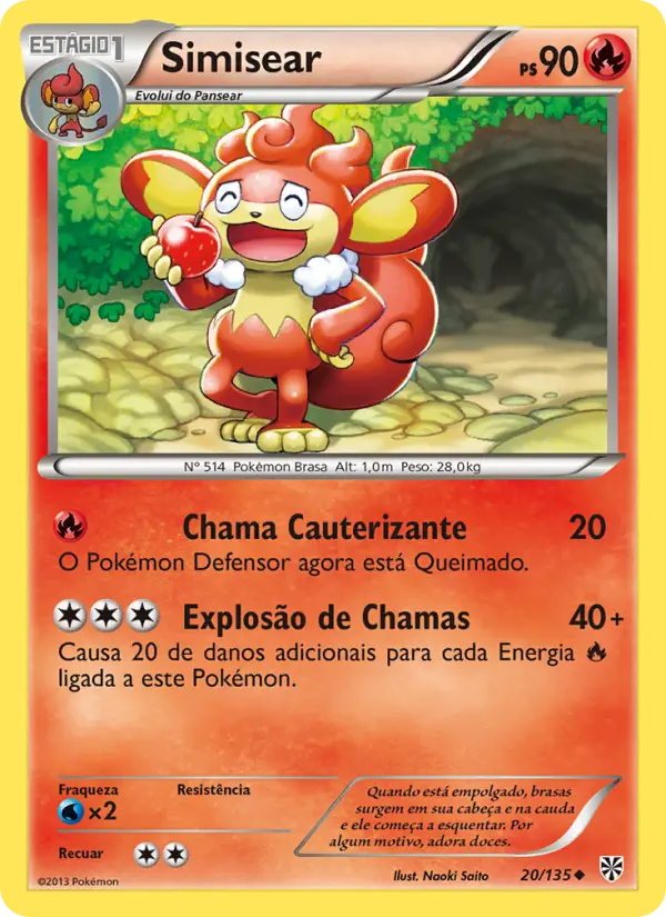 Carta Simisear, número 20/135 da coleção Tempestade de Plasma