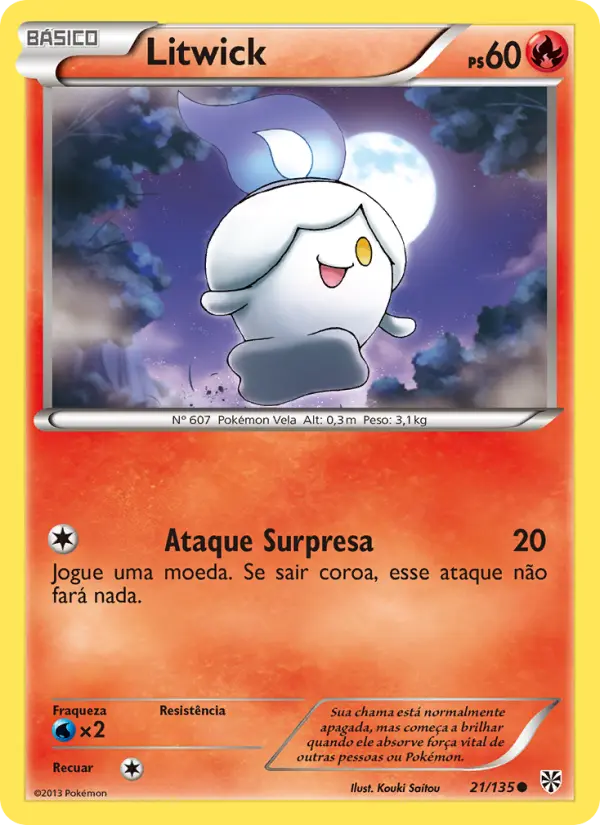 Carta Litwick, número 21/135 da coleção Tempestade de Plasma