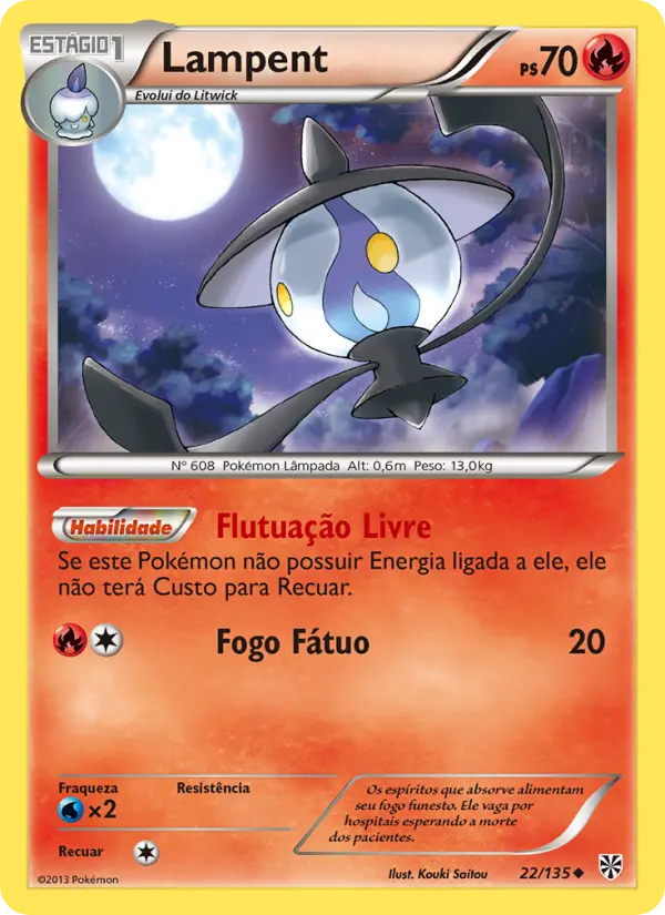 Carta Lampent, número 22/135 da coleção Tempestade de Plasma