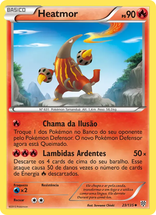 Carta Heatmor, número 23/135 da coleção Tempestade de Plasma