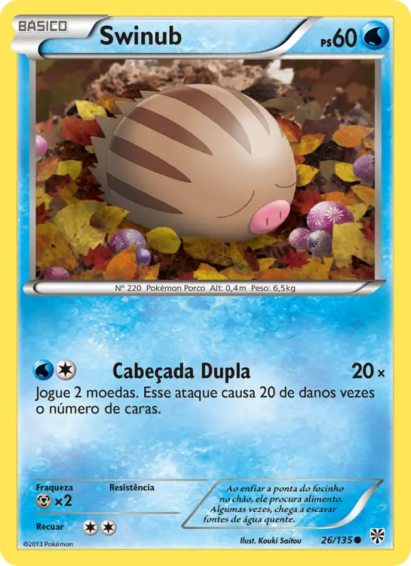 Carta Swinub, número 26/135 da coleção Tempestade de Plasma
