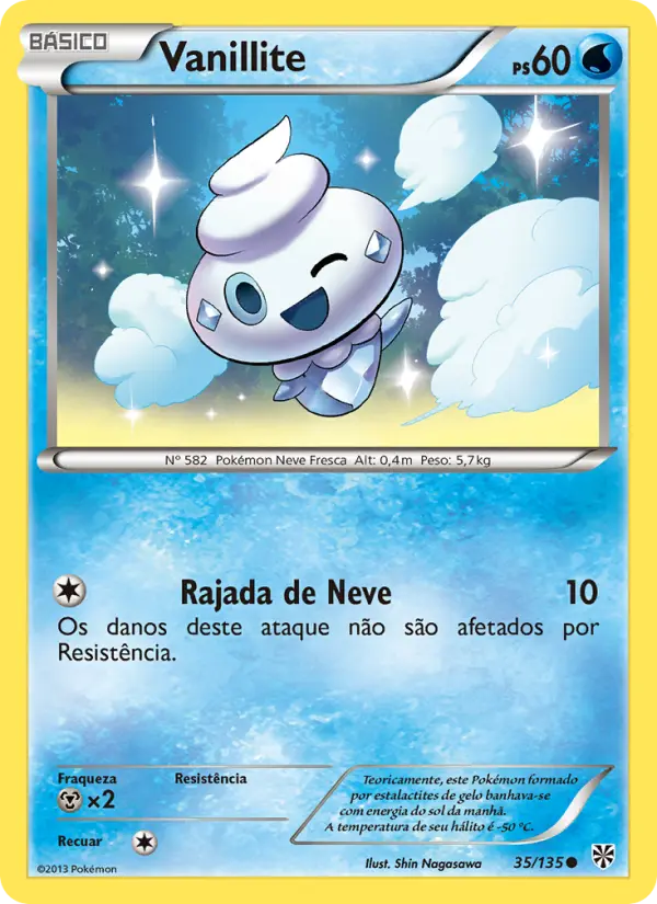 Carta Vanillite, número 35/135 da coleção Tempestade de Plasma