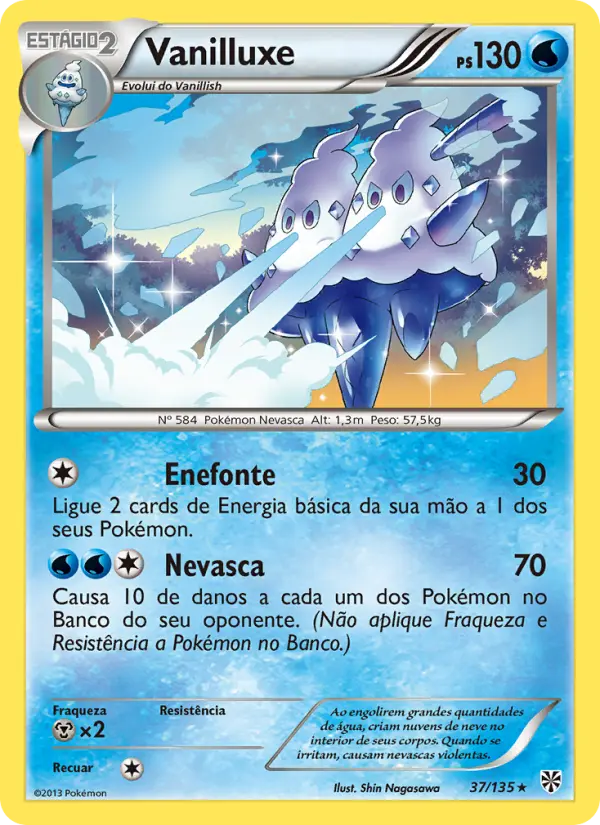 Carta Vanilluxe, número 37/135 da coleção Tempestade de Plasma
