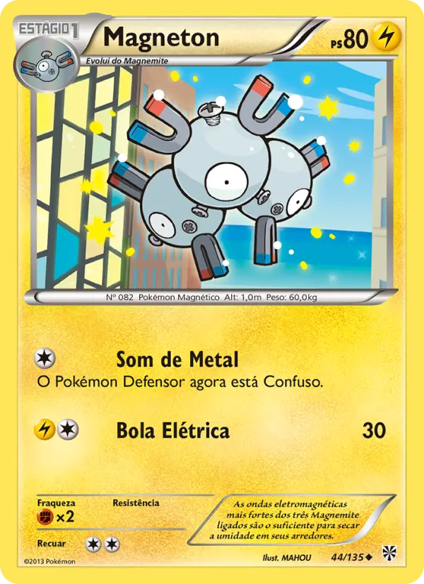Carta Magneton, número 44/135 da coleção Tempestade de Plasma