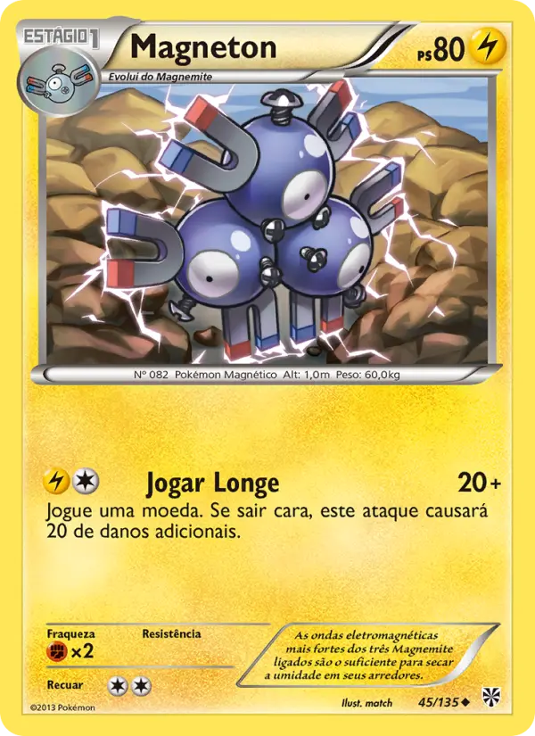 Carta Magneton, número 45/135 da coleção Tempestade de Plasma