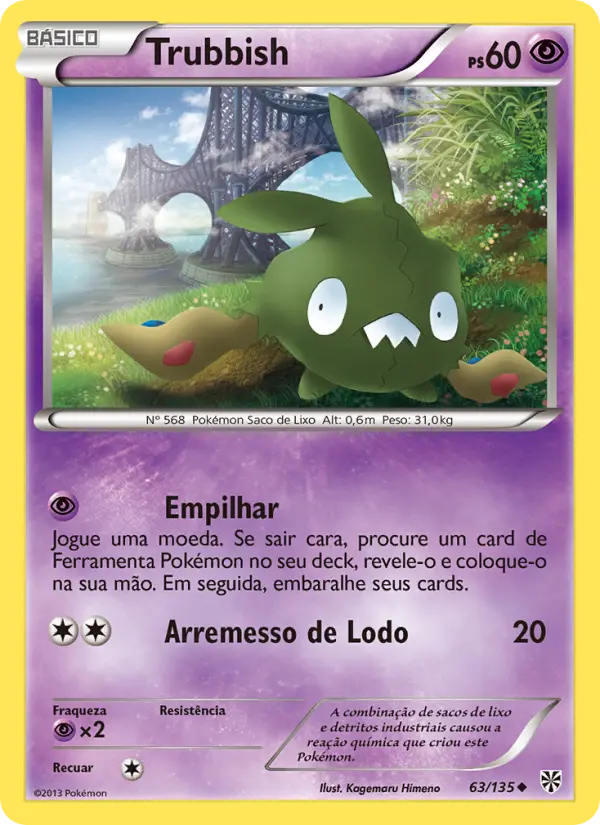 Carta Trubbish, número 63/135 da coleção Tempestade de Plasma